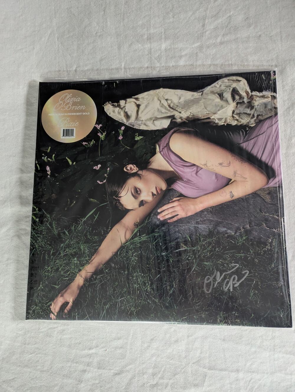 Olivia O’Brien SIGNED Cover Pixie Iridescent Gold Vinyl LP New
